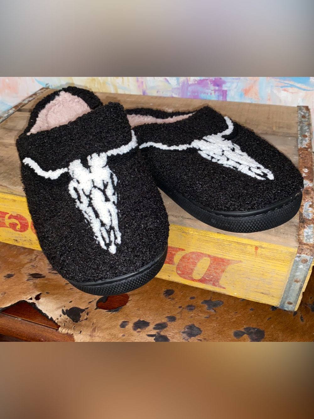 Longhorn Slippers w/ Memory Foam